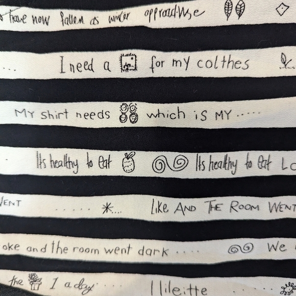 Vintage Homemade vest XL cute sayings on the fabric one of a kind teacher core - Picture 8 of 9